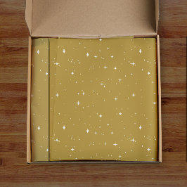 Papel De Seda Padrão de Estrela Castanha do ouro