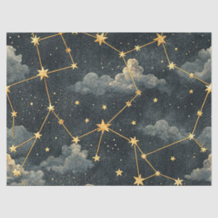 Papel De Seda Padrão de Estrela da Constelação Celeste (1)
