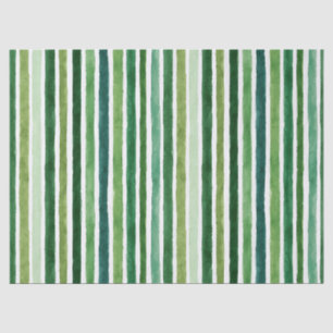 Papel De Seda Padrão de faixas de pintura verde