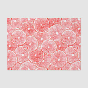Papel De Seda Padrão de fatias de toranja d'água