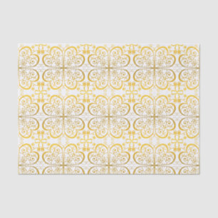 Papel De Seda Padrão de Fechamento do Ouro Delicado