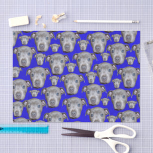 Papel De Seda Padrão de Filhote de Staffordshire Bull Terrier,