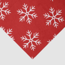 Padrão de Flocos de Neve Vermelho Natal