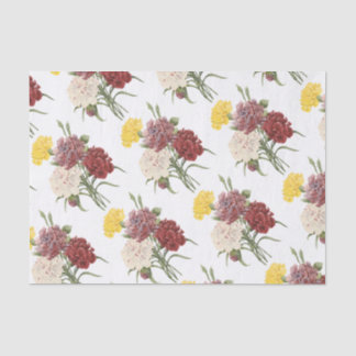 Papel De Seda Padrão de Flor do Cravo