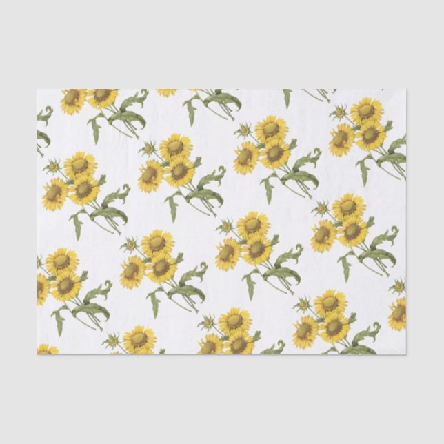 Papel De Seda Padrão de Flor em Aberto (Frente )