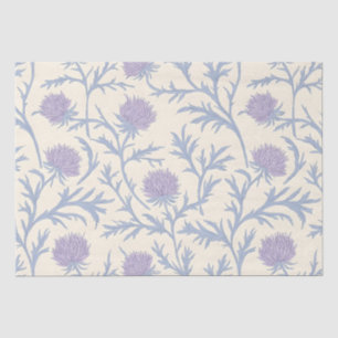 Papel De Seda Padrão de Flor Floral do Aistamento da lavanda