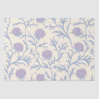 Papel De Seda Padrão de Flor Floral do Aistamento da lavanda