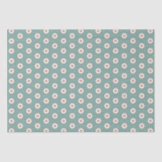Papel De Seda Padrão de Flor Verde do bonito Sage
