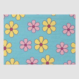 Papel De Seda Padrão de flores grandes e bonitas