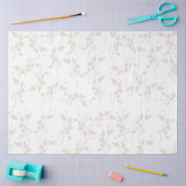 Papel De Seda Padrão De Folha Decorativa De Suíno Botânico