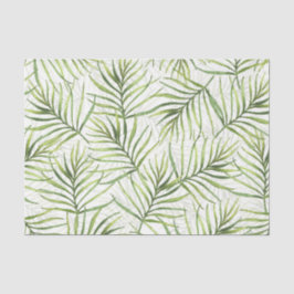 Papel De Seda Padrão de Folha Verde 15