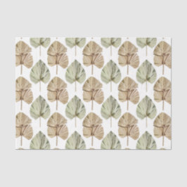 Papel De Seda Padrão de Folha Verde 2