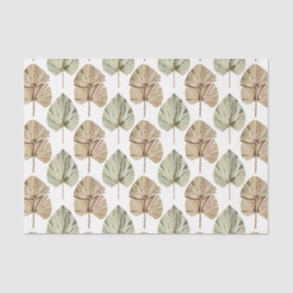 Papel De Seda Padrão de Folha Verde 2