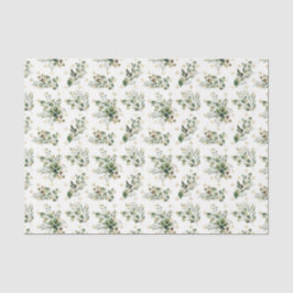 Papel De Seda Padrão de Folha Verde 23