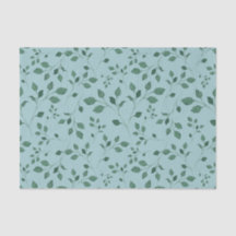 Padrão de Folhagem de Cor de Água Azul Elegante Eg