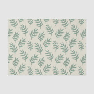 Papel De Seda Padrão de Folhas da Floresta Tropical da Floresta