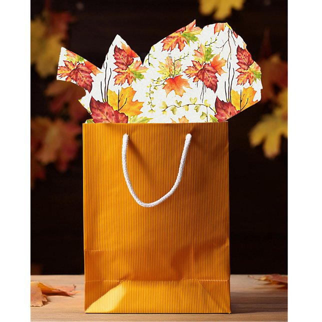 Papel De Seda Padrão de folhas de bordo de outono (Criador carregado)