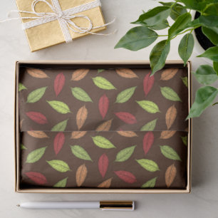 Papel De Seda Padrão De Folhas, Folhas Coloridas, Folhas De Outo