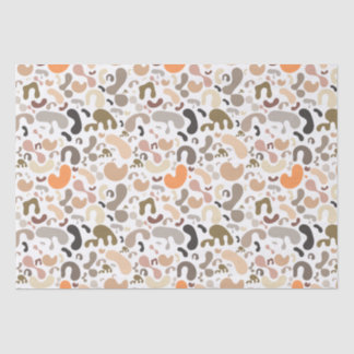 Papel De Seda Padrão de forma arredondada de Abstrato de cor neu