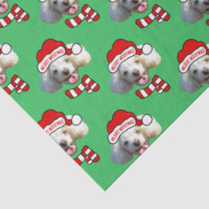 Papel De Seda Padrão de Foto Personalizada do Cachorro do Papai 