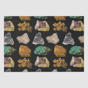 Papel De Seda Padrão de Fotografia de Rockhound e Minerals