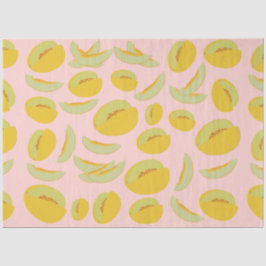 Papel De Seda Padrão de Fruta dos Melões de Honeydew