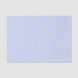 Papel De Seda Padrão de Gingham de Bebê Azul