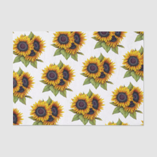 Papel De Seda Padrão de girassóis