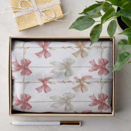 Papel De Seda Padrão de Grade de Fita de Natal