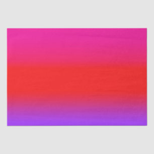 Papel De Seda Padrão de Gradiente de Mão Vermelha-Roxo Festiva