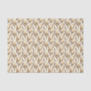 Papel De Seda Padrão de Grama de Pampas, em forma de "punho"