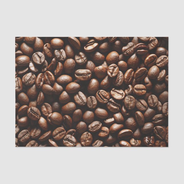 Papel De Seda Padrão de Grão de Café Decoupage (Frente )