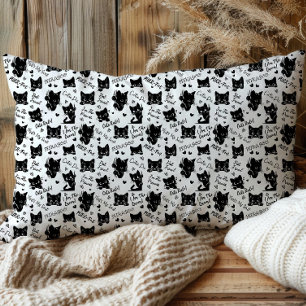 Papel De Seda Padrão de Halloween de Gato Preto Fofo para Amante