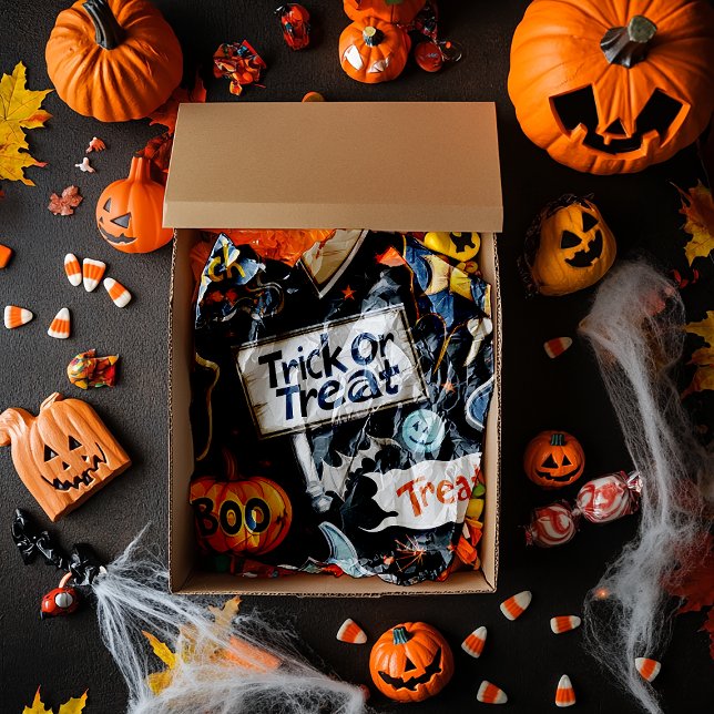 Papel De Seda Padrão de Halloween Retro (Criador carregado)