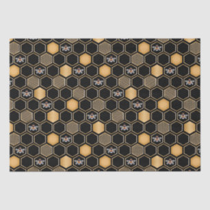 Papel De Seda Padrão de Honeycomb