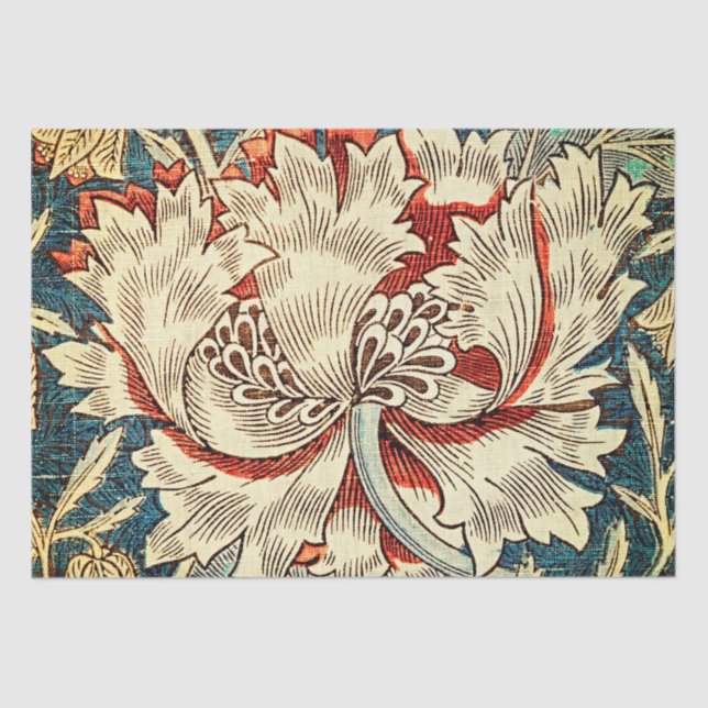 Papel De Seda Padrão de Honeysuckle (Frente )