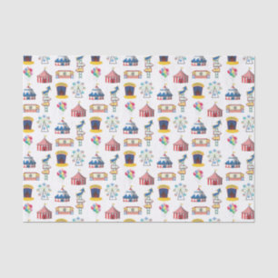 Papel De Seda Padrão de Ícone do Carnaval