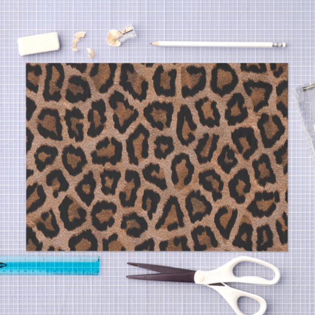 Papel De Seda Padrão de Impressão Animal Trendy Leopard Cheetah (Arte )