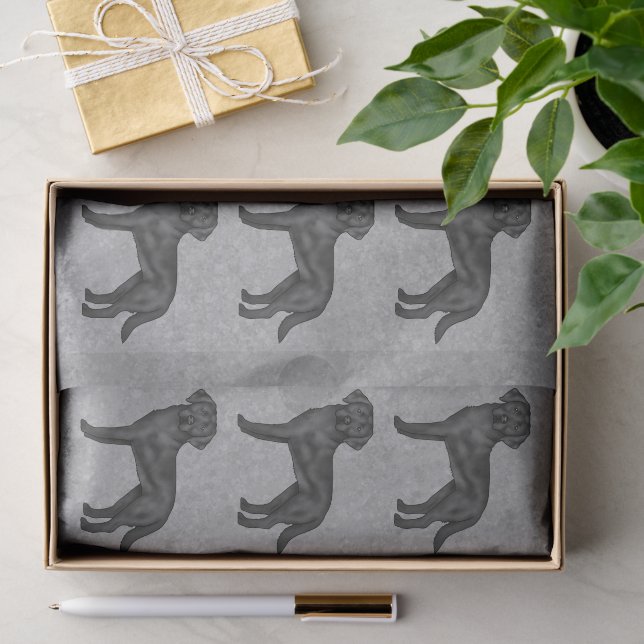Papel De Seda Padrão de Impressão de Cachorro Labrador Retriever (Presente)