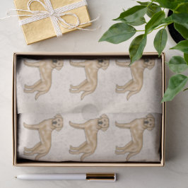 Papel De Seda Padrão de impressão de cão labrador retriever amar