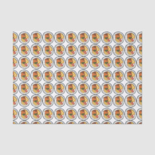 Papel De Seda Padrão de Kimbap de Sushi Coreano