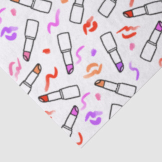 Papel De Seda Padrão de Lábios