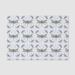 Papel De Seda Padrão de libélula do ouro - luz