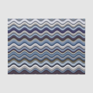 Papel De Seda Padrão de linha ondulada