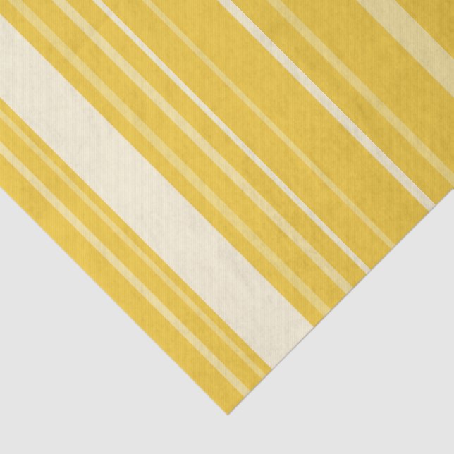 Papel De Seda Padrão de Listras Amarelas (Detalhes)