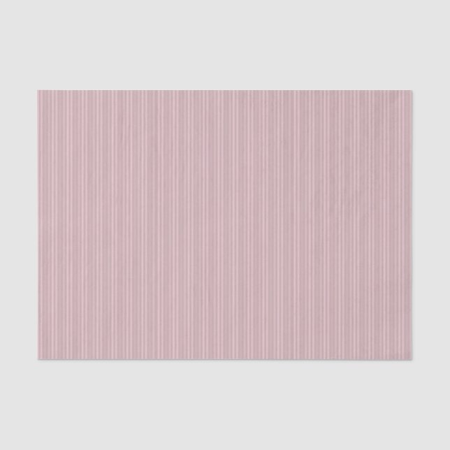 Papel De Seda Padrão de Listras Verticais Rosa Doce (Frente )