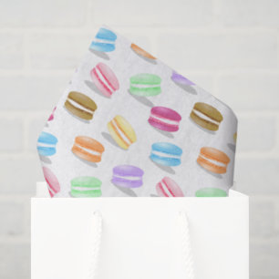 Papel De Seda padrão de macarões coloridos