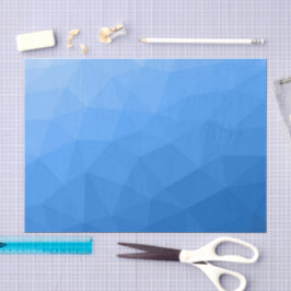 Papel De Seda Padrão de malha geométrica gradiente azul claro