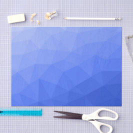 Papel De Seda Padrão de malha geométrica gradiente azul escuro