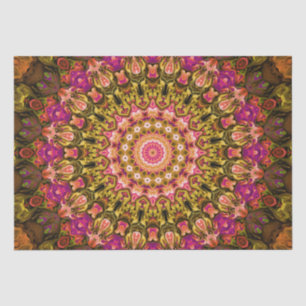 Papel De Seda padrão de mandala de tapete têxtil bonito
